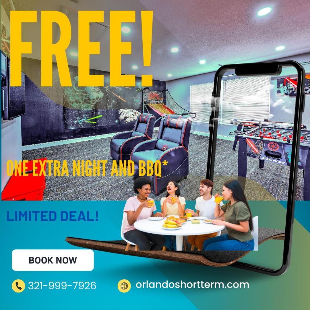 Private Pool, Game Room, Near Disney And Universal!! Орландо Екстериор снимка